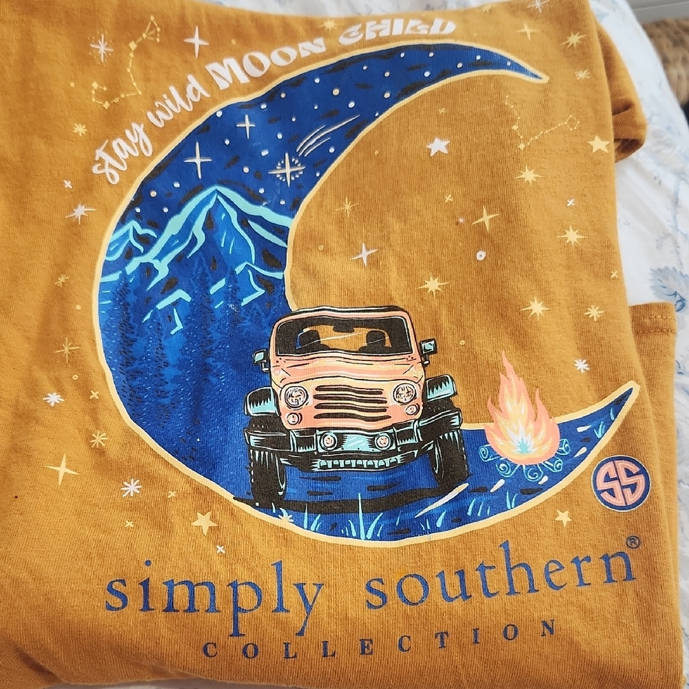 Simply Southern Kids' Mustard Graphic Tee